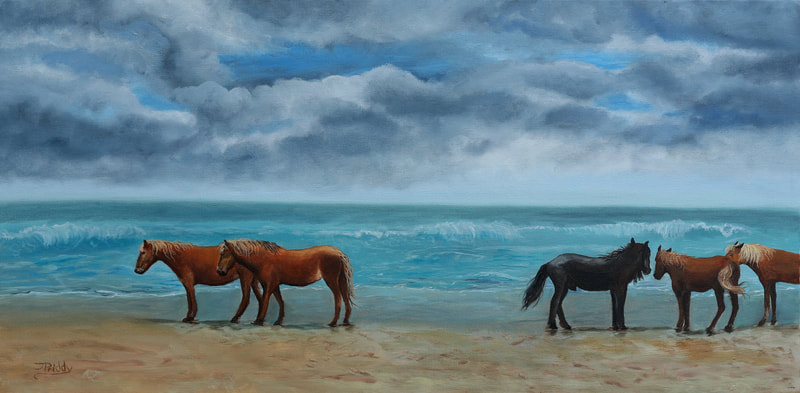 Wild Horse Adventure Tours - Jan Priddy Fine Art - Oil Paintings