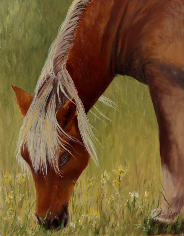 Wild Horse Adventure Tours - Corolla NC, Jan Priddy Oil Paintings